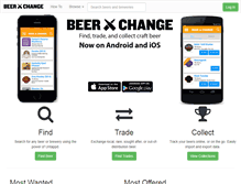 Tablet Screenshot of beerxchange.com